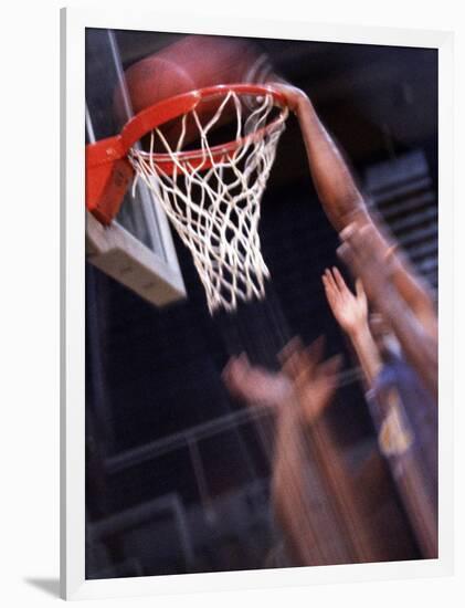 Human Hands with a Basketball Hoop-null-Framed Photographic Print