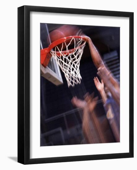 Human Hands with a Basketball Hoop-null-Framed Photographic Print