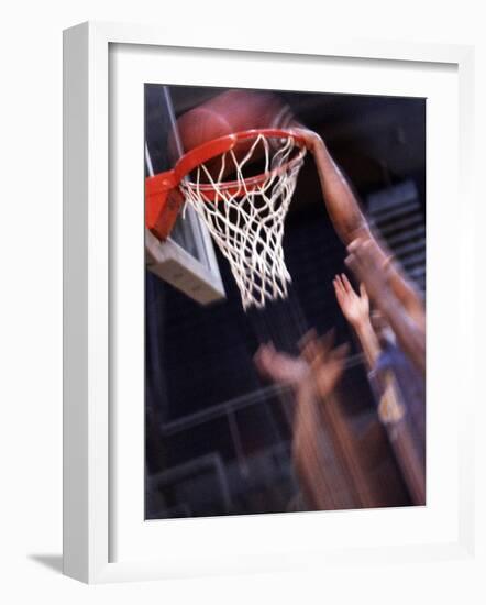 Human Hands with a Basketball Hoop-null-Framed Photographic Print