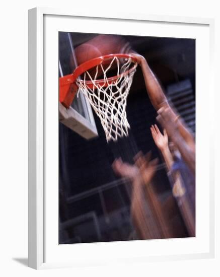 Human Hands with a Basketball Hoop-null-Framed Photographic Print