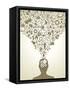 Human Head And Icons Of Science-VLADGRIN-Framed Stretched Canvas