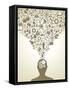 Human Head And Icons Of Science-VLADGRIN-Framed Stretched Canvas