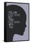 Human Head with a Quote.-Ladoga-Framed Stretched Canvas