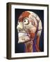 Human Head with Bone, Muscles and Circulatory System-Stocktrek Images-Framed Art Print