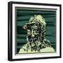 Human Head with Mask.-RYGER-Framed Art Print