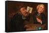 Human Passions-John Collier-Framed Stretched Canvas