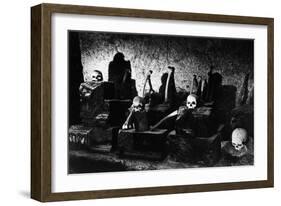 Human Remains, Monolithic Church of Saint-Jean, Aubterre-Sur-Dronne, Dordogne, France-Simon Marsden-Framed Giclee Print