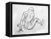 Human's Figure, Pencil Drawing Illustration, Sketch-Vadim Cherenko-Framed Stretched Canvas