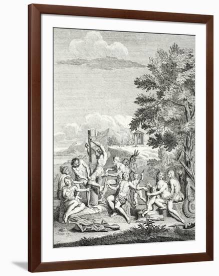 Human Sacrifice, from 'Voyage Historique De L'Amerique Meridionale', 1752-Jorge Juan y Santacilia-Framed Giclee Print