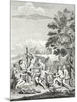 Human Sacrifice, from 'Voyage Historique De L'Amerique Meridionale', 1752-Jorge Juan y Santacilia-Mounted Giclee Print