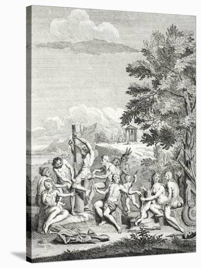 Human Sacrifice, from 'Voyage Historique De L'Amerique Meridionale', 1752-Jorge Juan y Santacilia-Stretched Canvas