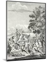 Human Sacrifice, from 'Voyage Historique De L'Amerique Meridionale', 1752-Jorge Juan y Santacilia-Mounted Giclee Print