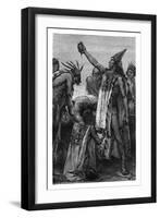 Human Sacrifice, Mexico, Pre-Colombian Period-Pierre Fritel-Framed Giclee Print
