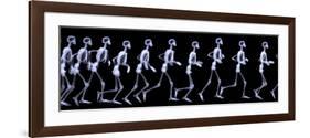 Human Skelegon Running, Radigraphy Sequence-riccardocova-Framed Premium Giclee Print