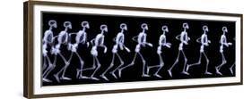 Human Skelegon Running, Radigraphy Sequence-riccardocova-Framed Premium Giclee Print