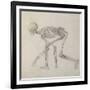 Human Skeleton: Lateral View in Crouching Posture-George Stubbs-Framed Giclee Print