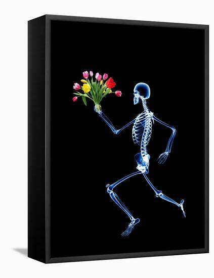 Human Skeleton-PASIEKA-Framed Stretched Canvas