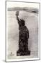 Human Soldier Statue Of Liberty-null-Mounted Poster
