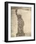 Human Statue of Liberty. 18,000 Officers and Men at Camp Dodge, Des Moines, Ia.-Mole Thomas-Framed Art Print