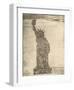 Human Statue of Liberty. 18,000 Officers and Men at Camp Dodge, Des Moines, Ia.-Mole Thomas-Framed Art Print