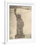 Human Statue of Liberty. 18,000 Officers and Men at Camp Dodge, Des Moines, Ia.-Mole Thomas-Framed Art Print