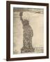 Human Statue of Liberty. 18,000 Officers and Men at Camp Dodge, Des Moines, Ia.-Mole Thomas-Framed Art Print