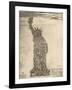 Human Statue of Liberty. 18,000 Officers and Men at Camp Dodge, Des Moines, Ia.-Mole Thomas-Framed Art Print