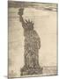 Human Statue of Liberty. 18,000 Officers and Men at Camp Dodge, Des Moines, Ia.-Mole Thomas-Mounted Art Print