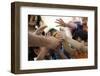 Humanitarian Food for Poor Children in Refugee Camp-zurijeta-Framed Premium Photographic Print