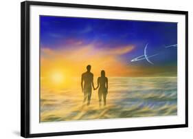 Humanity And the Universe, Artwork-Richard Bizley-Framed Photographic Print