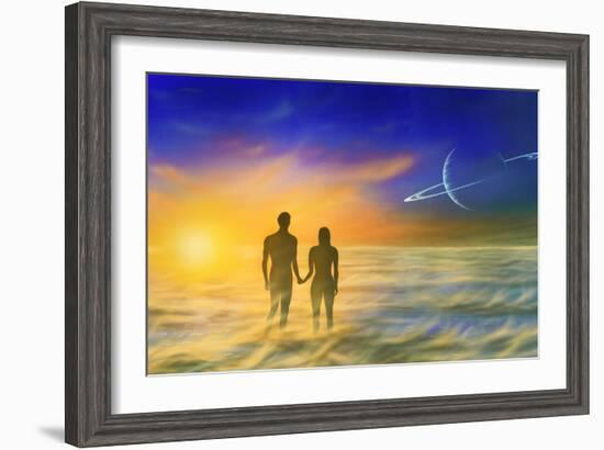 Humanity And the Universe, Artwork-Richard Bizley-Framed Photographic Print