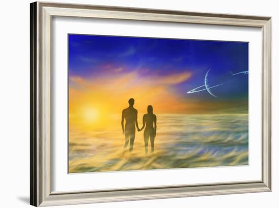 Humanity And the Universe, Artwork-Richard Bizley-Framed Photographic Print