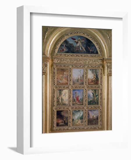 Humanity: the Golden Age Depicting Three Scenes from the Lives of Adam and Eve; the Silver Age…-Gustave Moreau-Framed Giclee Print