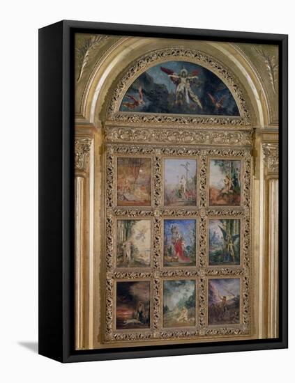 Humanity: the Golden Age Depicting Three Scenes from the Lives of Adam and Eve; the Silver Age…-Gustave Moreau-Framed Stretched Canvas