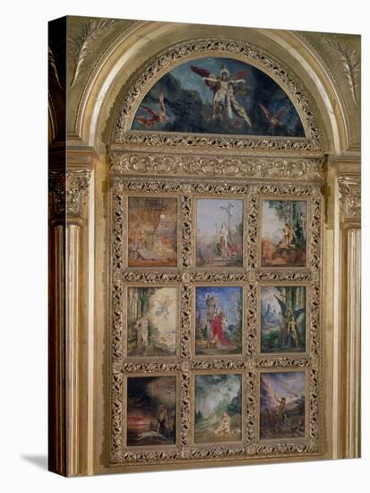 Humanity: the Golden Age Depicting Three Scenes from the Lives of Adam and Eve; the Silver Age…-Gustave Moreau-Stretched Canvas