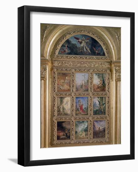 Humanity: the Golden Age Depicting Three Scenes from the Lives of Adam and Eve; the Silver Age…-Gustave Moreau-Framed Giclee Print