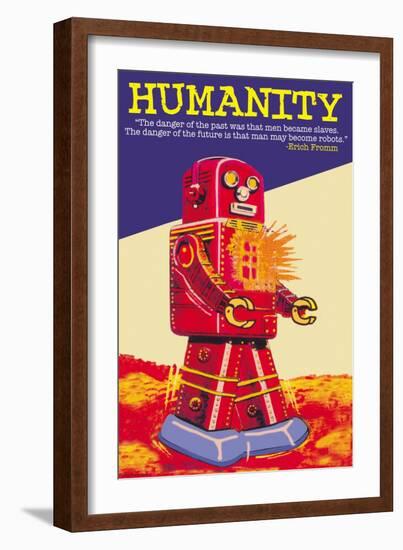 Humanity-null-Framed Art Print