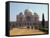 Humayun's Tomb, Completed in 1573, the Forerunner of the Taj Mahal, Delhi, India-Harding Robert-Framed Stretched Canvas