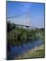 Humber Bridge from the South Bank, Yorkshire, England, United Kingdom-R Mcleod-Mounted Photographic Print