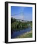 Humber Bridge from the South Bank, Yorkshire, England, United Kingdom-R Mcleod-Framed Photographic Print