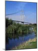 Humber Bridge from the South Bank, Yorkshire, England, United Kingdom-R Mcleod-Mounted Photographic Print