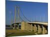 Humber Bridge Seen from the South, Humberside-Yorkshire, England, United Kingdom, Europe-Waltham Tony-Mounted Photographic Print