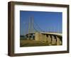 Humber Bridge Seen from the South, Humberside-Yorkshire, England, United Kingdom, Europe-Waltham Tony-Framed Photographic Print