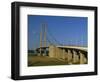 Humber Bridge Seen from the South, Humberside-Yorkshire, England, United Kingdom, Europe-Waltham Tony-Framed Photographic Print