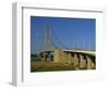 Humber Bridge Seen from the South, Humberside-Yorkshire, England, United Kingdom, Europe-Waltham Tony-Framed Photographic Print