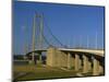 Humber Bridge Seen from the South, Humberside-Yorkshire, England, United Kingdom, Europe-Waltham Tony-Mounted Photographic Print