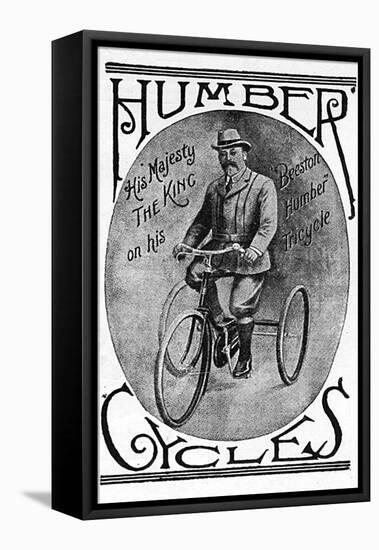 Humber Cycles Advertisement Featuring Edward VII, 1902-null-Framed Stretched Canvas