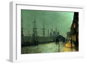 Humber Dockside, Hull, 1882-Grimshaw-Framed Giclee Print