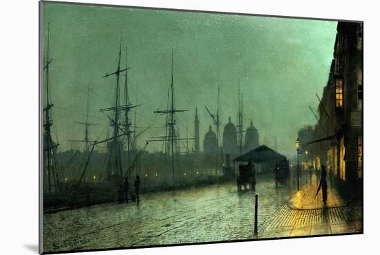 Humber Dockside, Hull, 1882-Grimshaw-Mounted Giclee Print
