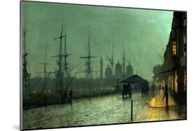 Humber Dockside, Hull, 1882-Grimshaw-Mounted Giclee Print